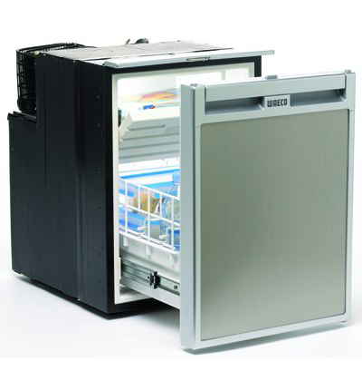 The Waeco CRD-50 Caravan and Marine Fridge with sturdy action slide drawer